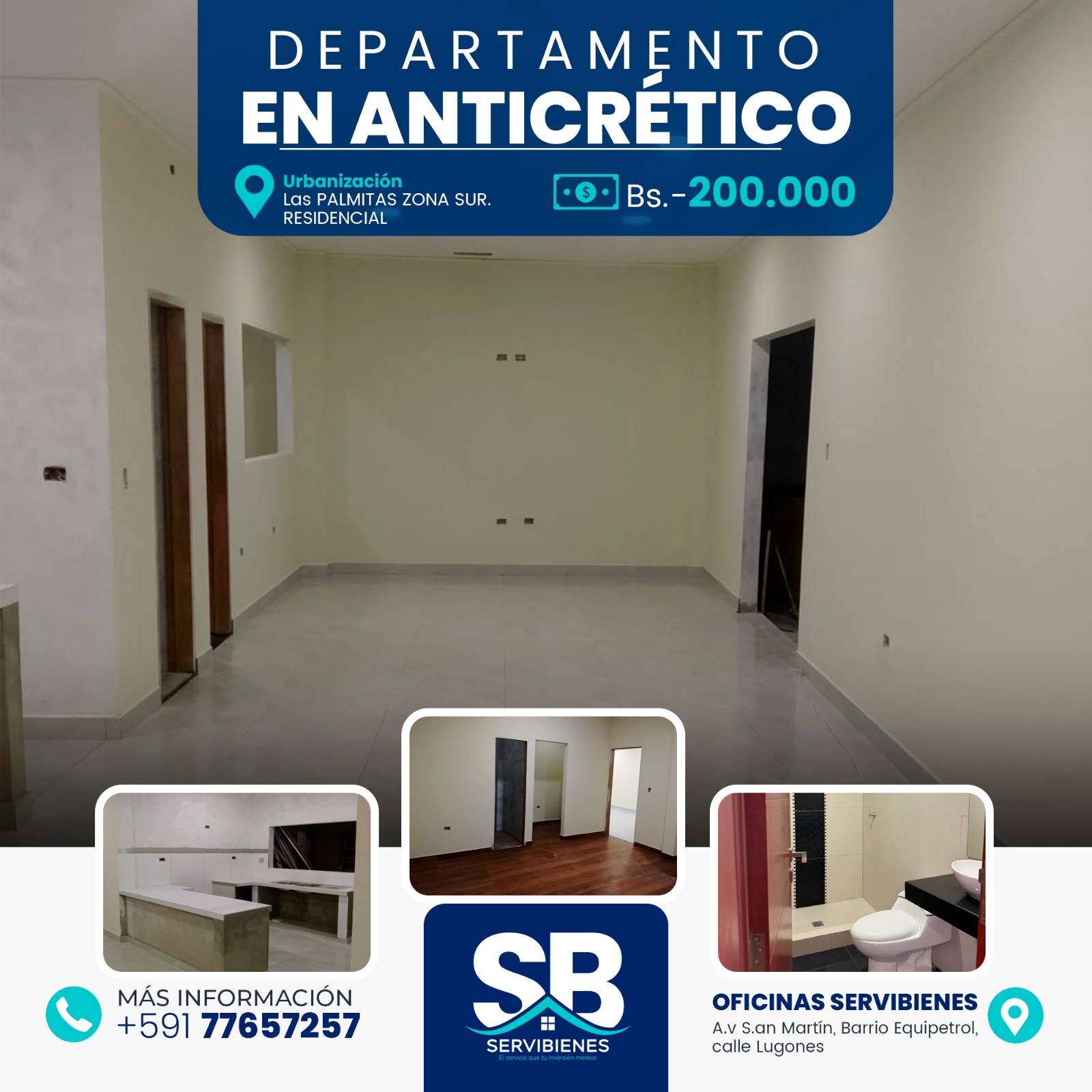 Departamento en anticretico
