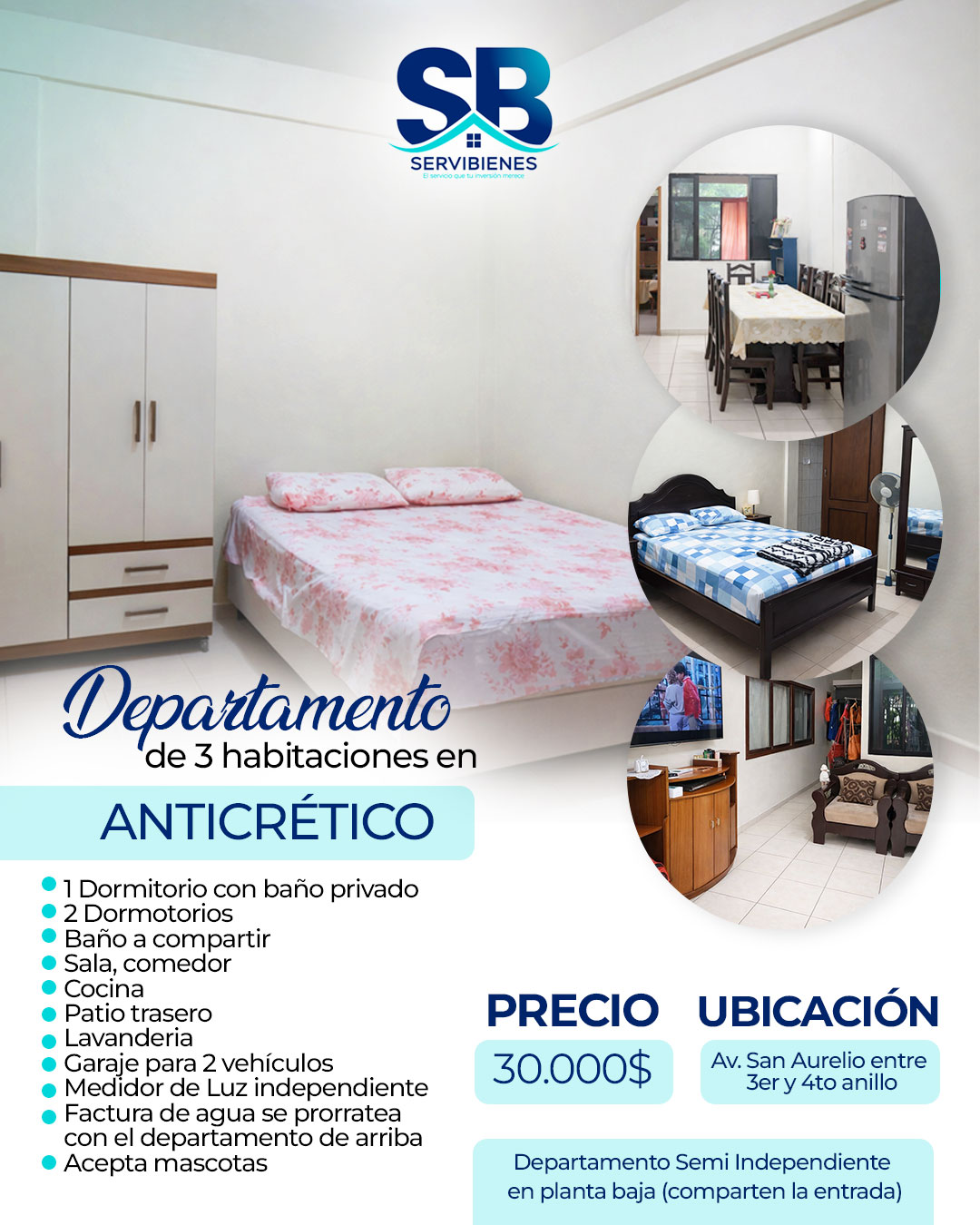 Inmueble en Anticrético